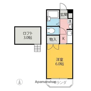 ハイセレクト【203号室】の間取り
