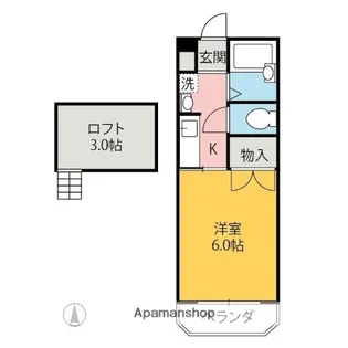 ハイセレクト【402号室】の間取り