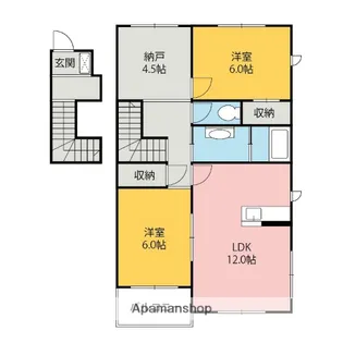 コンシェルジュ【B201号室】の間取り