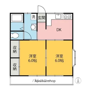 パークハイツ(伊勢崎)【A-1号室】の間取り