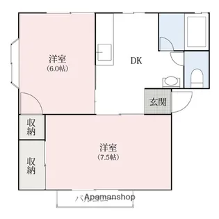 アーバンスペース【A201号室】の間取り