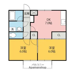 リバーサイドヒルズ【2階】の間取り