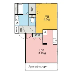 アイエーデル【1階】の間取り
