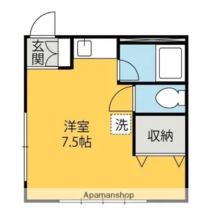 ハイツリバーサイド【A103号室】の間取り