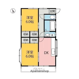 大沢ハイツ【101号室】の間取り