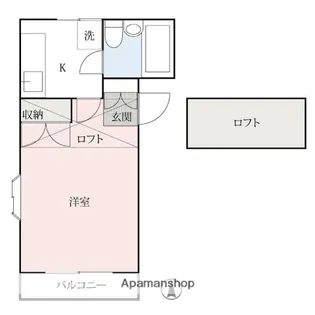 リエス伊勢崎東【101号室】の間取り