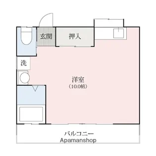 シャレル山王【1階】の間取り