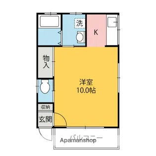 OKハイツ山王【6号室】の間取り