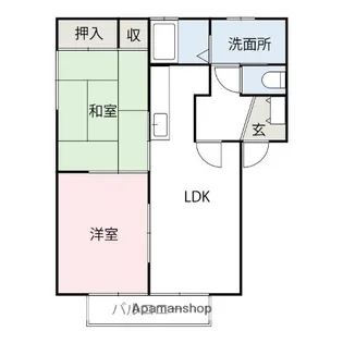 ヴィラカシマBC【B202号室】の間取り