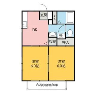 サニーランド【2階】の間取り