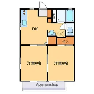 サニーランド【1階】の間取り