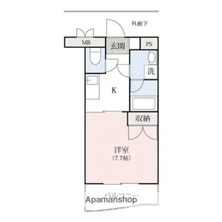 ジュネスマンション【3階】の間取り