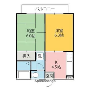 太田ヴィレッジⅡ【107号室】の間取り