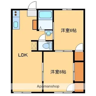 マロンハイツ【B203号室】の間取り
