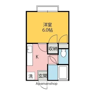 コモドカーサ上泉【202号室】の間取り