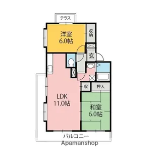井上マンション【101号室】の間取り