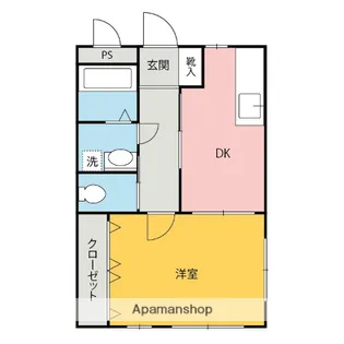 マンションプリメール【3階】の間取り