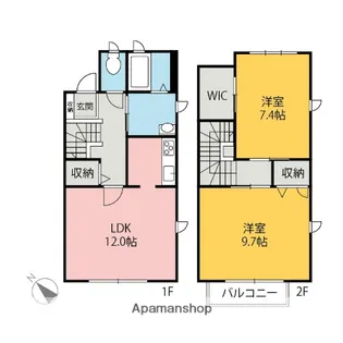 フィデオス【101号室】の間取り
