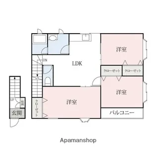 アネックス21ミヤコD【1階】の間取り