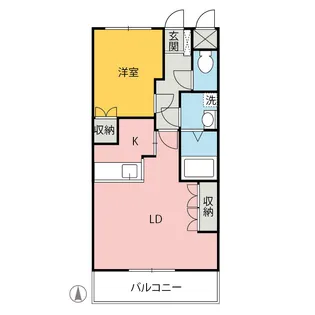 コンフォート チェンバー【1階】の間取り