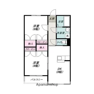 エムヴェール【102号室】の間取り