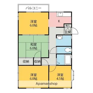 カーサウィーブル【101号室】の間取り