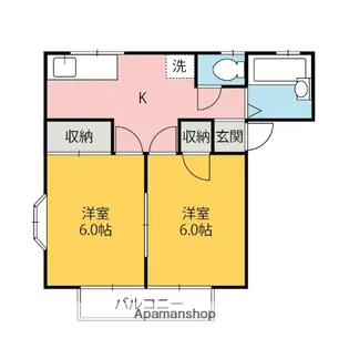 アリス国定第一【202号室】の間取り