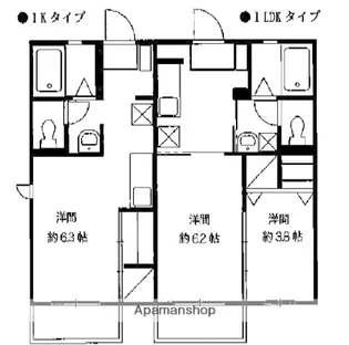 サンクチュアリー【103号室】の間取り