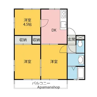 ハイム連取【A101号室】の間取り