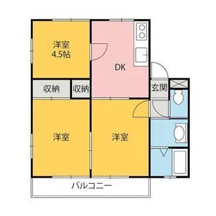 ハイム連取【A201号室】の間取り