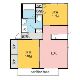 アンシャーリー【2階】の間取り