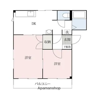 コーポラスアゼリア【201号室】の間取り