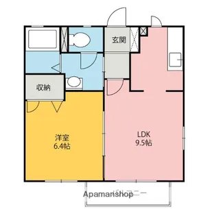 アマンジオ【A101号室】の間取り