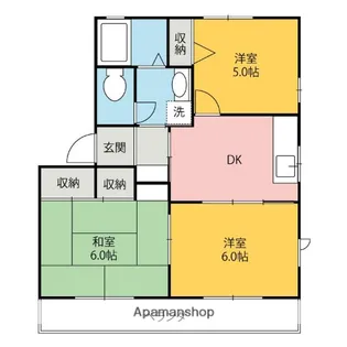 シャルム【B203号室】の間取り