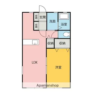 クレストコート【1階】の間取り