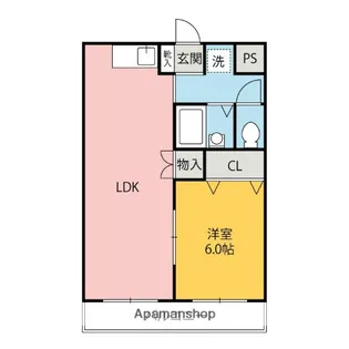 エディフィス【Ⅰ103号室】の間取り
