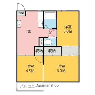 パークハイツ【A103号室】の間取り