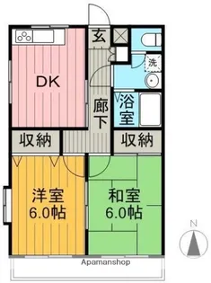 フレンドリーミハラ【302号室】の間取り