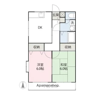 フレンドリーミハラ【101号室】の間取り