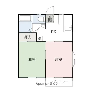 エステート連取【203号室】の間取り