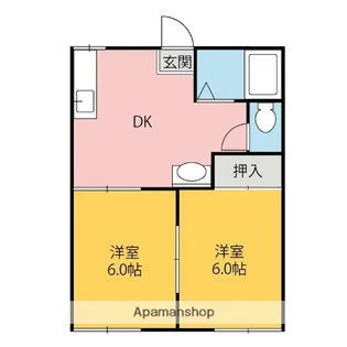 セゾンブルー【1階】の間取り