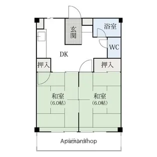幸和ハイツ【202号室】の間取り