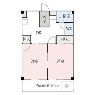 幸和ハイツ【106号室】の間取り