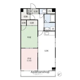 マンションクレスト【7階】の間取り