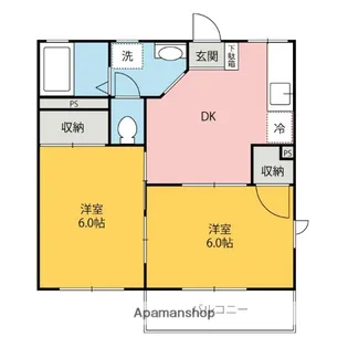 メゾンドストーク【1階】の間取り