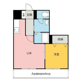 ヴァンヴェスト【B103号室】の間取り
