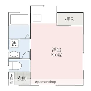 シャレル茂呂【K10号室】の間取り