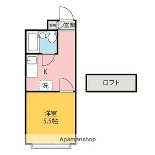 ベルピアドリーム上之手【2階】の間取り
