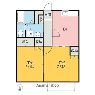 エクセレントハイツ【203号室】の間取り