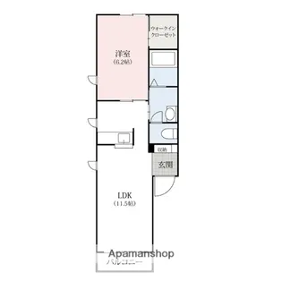 ボヌールABC【2階】の間取り